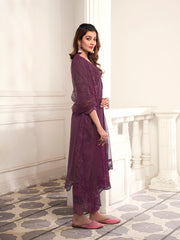 Women Floral Embroidered Regular Thread Work Kurta with Trousers & With Dupatta
