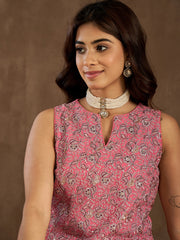 Zari Embroidered Top With Palazzos Co-ords