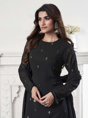 Women Ethnic Motifs Regular Sequinned Kurta with Palazzos & With Dupatta