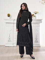 Women Ethnic Motifs Regular Sequinned Kurta with Palazzos & With Dupatta
