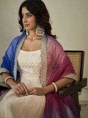 Women Embroidered Thread Work Grandeur & Majestic Artwork Anarkali Kurta