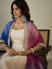 Women Embroidered Thread Work Grandeur & Majestic Artwork Anarkali Kurta