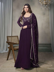 Women Floral Flared Sleeves Floral Georgette Kurta