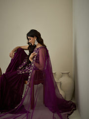 Women Floral Regular Kurta with Sharara & With Dupatta