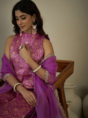 Women Floral Regular Kurta with Trousers & With Dupatta