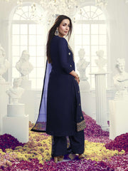Women Ethnic Motifs Embroidered Regular Sequinned Kurta with Palazzos & With Dupatta