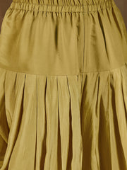 Women Floral Yoke Design Regular Sequinned Kurta with Dhoti Pants & With Dupatta