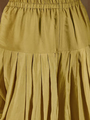 Women Floral Yoke Design Regular Sequinned Kurta with Dhoti Pants & With Dupatta