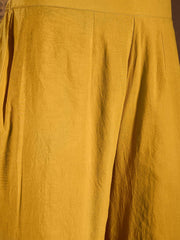 Floral Embroidered Thread Work Straight Kurta With Trousers & Dupatta