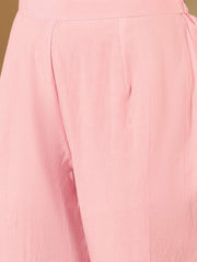 Women Embroidered Thread Work Kurta with Trousers & Dupatta