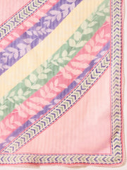 Women Embroidered Thread Work Kurta with Trousers & Dupatta