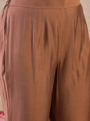 Women Floral Zari and Sequinned Embroidered Anarkali Kurta Set with Dupatta