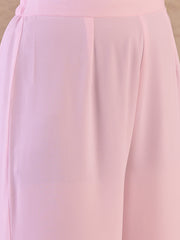 Floral Embroidered Thread Work Anarkali Kurta With Palazzos & Dupatta