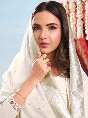 Women Ethnic Motifs Embroidered Kurta with Palazzo & Dupatta