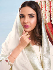 Women Ethnic Motifs Embroidered Kurta with Palazzo & Dupatta