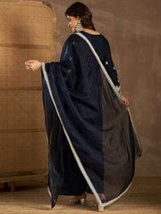 Women Floral Embroidered Kurta with Palazzo & Dupatta