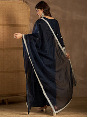 Women Floral Embroidered Kurta with Palazzo & Dupatta