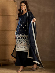 Women Floral Embroidered Kurta with Palazzo & Dupatta