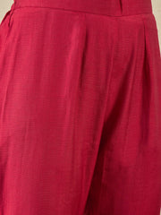 Women Floral Yoke Design Anarkali Kurta with Trousers & Dupatta