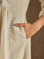 Women Geometric Cotton A-Line Kurta