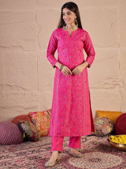 Women Ethnic Motifs Embroidered Regular Sequinned Kurta with Trousers & Dupatta
