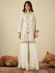 Women Ethnic Motifs Embroidered Kurta with Palazzo & Dupatta