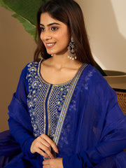 Women Ethnic Motifs Yoke Design A-Line Kurta with Trousers & Dupatta