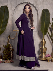 Women Ethnic Motifs Printed A-Line Kurta with Palazzo & Dupatta