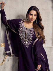 Malaika Arora Women Ethnic Motifs Printed A-Line Kurta with Palazzo & Dupatta