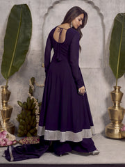 Women Ethnic Motifs Printed A-Line Kurta with Palazzo & Dupatta