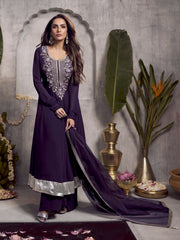 Women Ethnic Motifs Printed A-Line Kurta with Palazzo & Dupatta