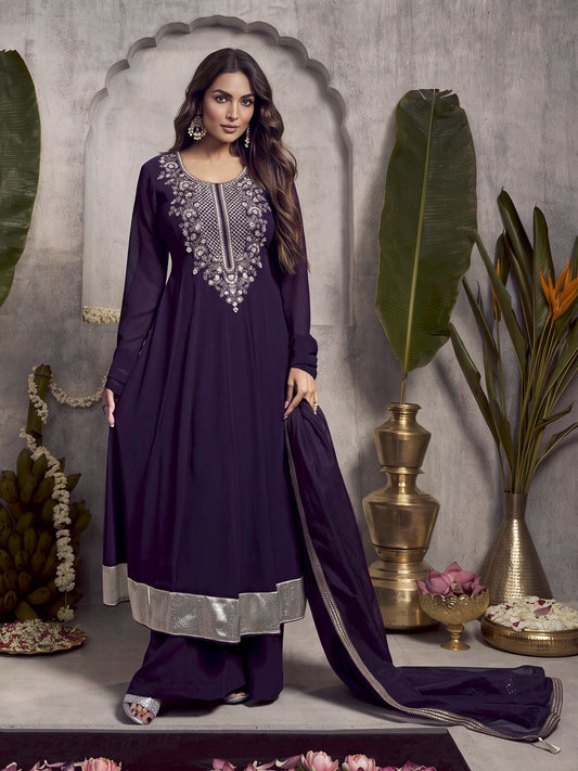 Women Ethnic Motifs Printed A-Line Kurta with Palazzo & Dupatta