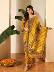 Women Ethnic Motifs Printed Kurta with Palazzos & Dupatta