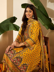 Women Ethnic Motifs Printed Kurta with Palazzos & Dupatta