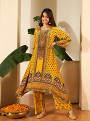 Women Ethnic Motifs Printed Kurta with Palazzos & Dupatta