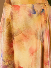 Women Crushed Oraganza Silk Embroidered Kurta Set with Dupatta