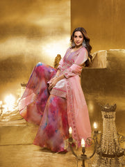 Malaika Arora Women Floral Yoke Design Regular Thread Work Kurta with Palazzos & With Dupatta