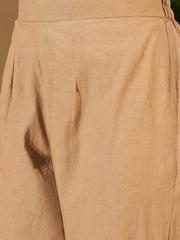 Women Floral Embroidered Round Neck Thread Work Kurta with Trousers & With Dupatta