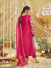 Malaika Arora Women Floral Embroidered Thread Work Kurta With Trousers & Dupatta