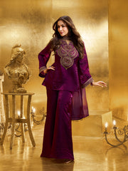 Malaika Arora Women Paisley Yoke Design Regular Kurti with Palazzos & Dupatta