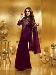 Malaika Arora Women Paisley Yoke Design Regular Kurti with Palazzos & Dupatta