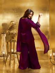 Malaika Arora Women Paisley Yoke Design Regular Kurti with Palazzos & Dupatta