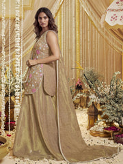 Women Floral Embroidered Regular Thread Work Kurta with Palazzos & With Dupatta