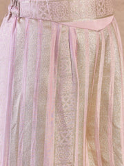V-Neck Angrakha Gotta Patti Georgette A-Line Kurta & Palazzos With Dupatta