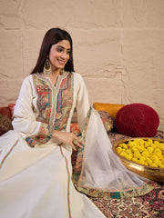 Women Ethnic Motifs Printed Kurta with Palazzo & Dupatta