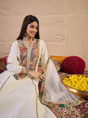 Women Ethnic Motifs Printed Kurta with Palazzo & Dupatta