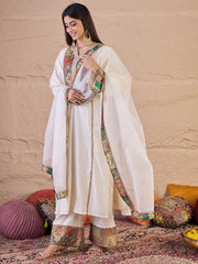 Women Ethnic Motifs Printed Kurta with Palazzo & Dupatta