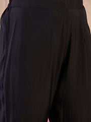 Woven Design Straight Zari Work Viscose Tissue Kurta with Trousers & Dupatta