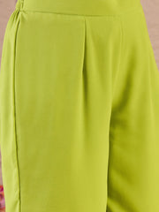 Women Floral Embroidered Regular Thread Work A-Line Kurta with Trousers & Dupatta