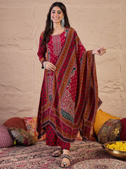 Women Ethnic Motifs Printed Kurta with Trousers & Dupatta
